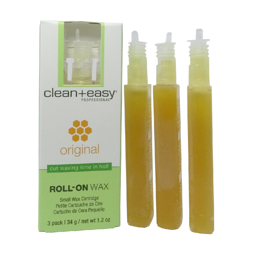 Clean+Easy Small Roll-on Wax Refill – 3 pack