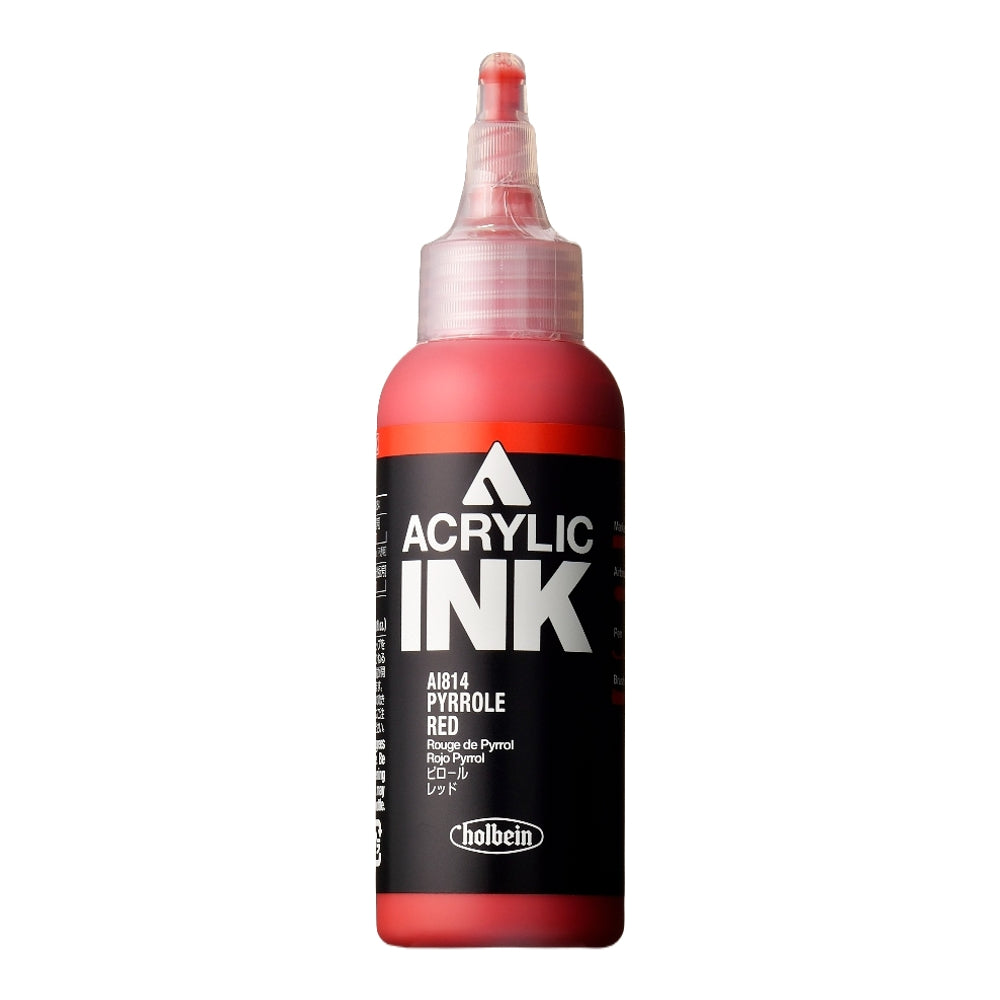 Holbein Acrylic Ink – Pyrrole Red 100ml