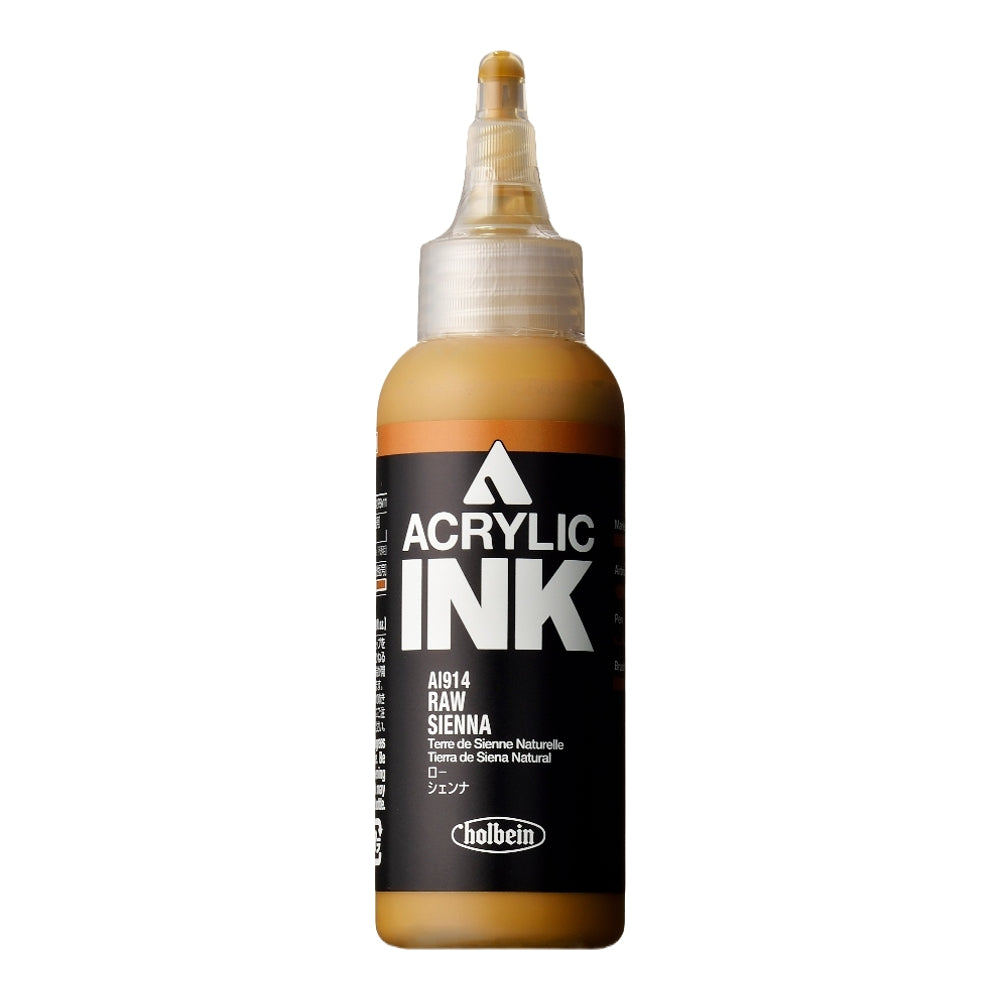 Holbein Acrylic Ink – Raw Sienna 100ml