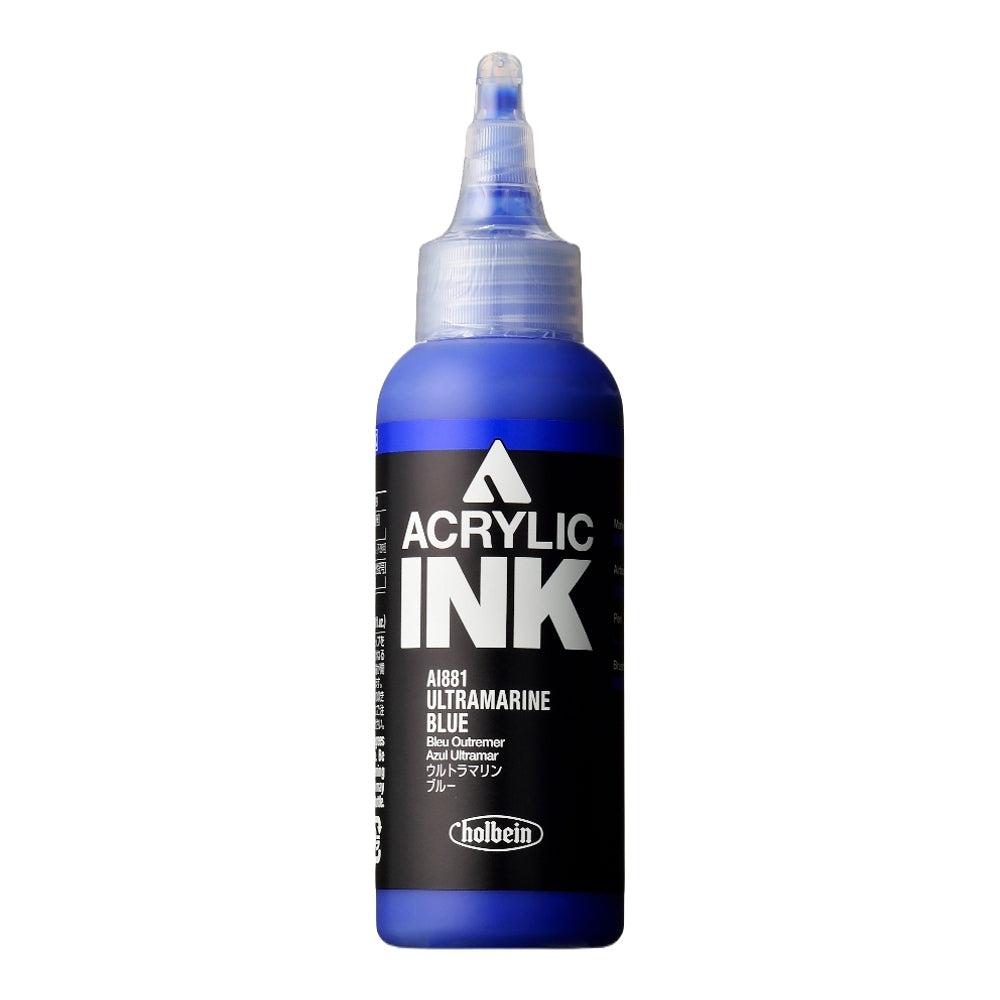 Holbein Acrylic Ink – Ultramarine Blue 100ml
