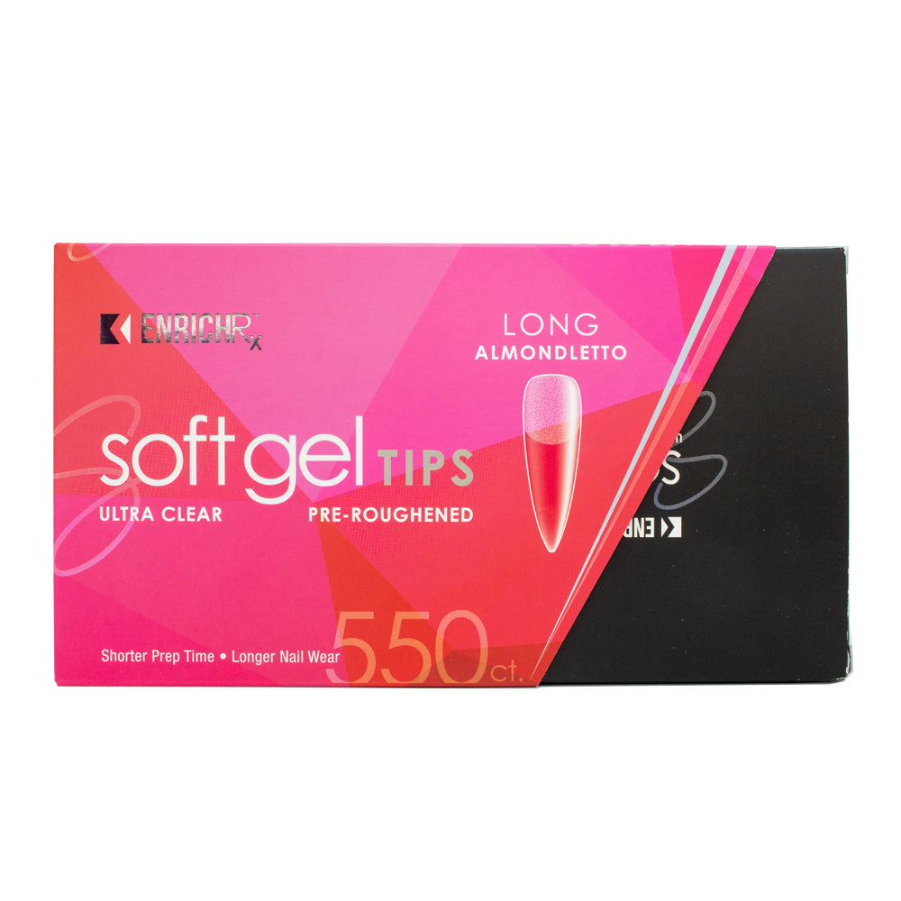 KUPA ENRICHRx Soft Gel Tips – Long Almondletto