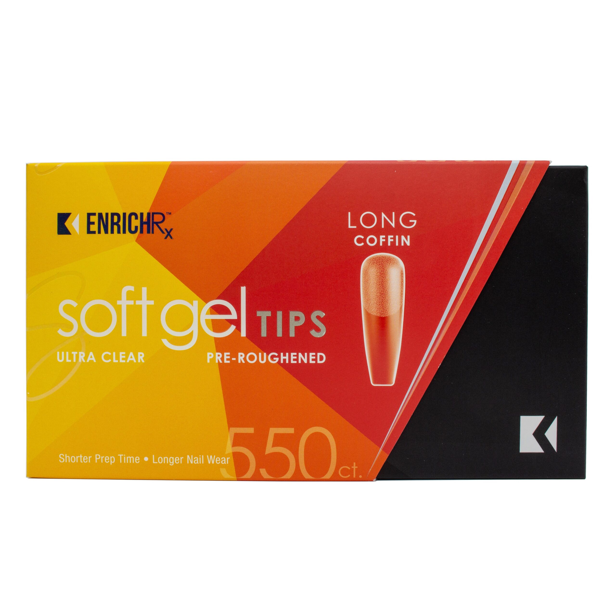 KUPA ENRICHRx Soft Gel Tips – Long Coffin