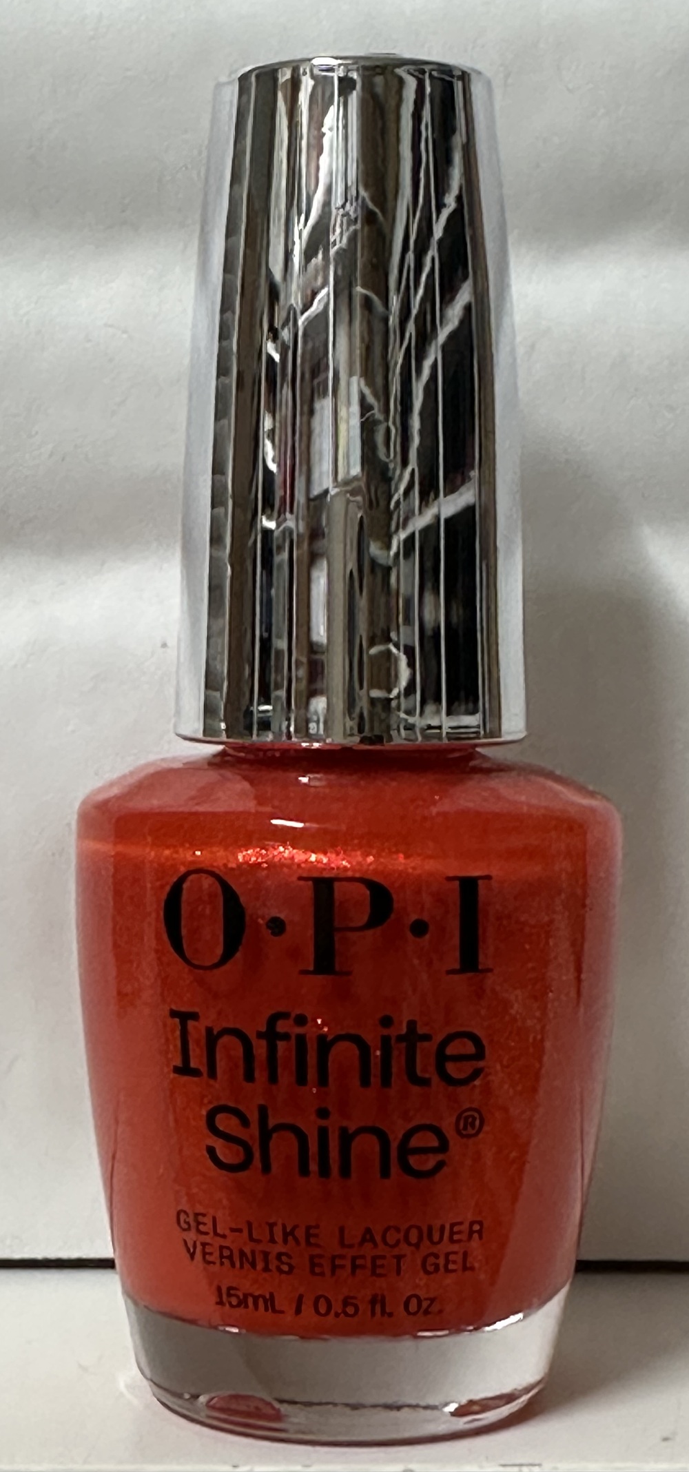 OPI Infinite Shine Spring 2026 Collection – Shock Em Orange 15ml (ISL202)
